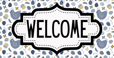 Farmhouse Welcome Sign, DCO-01238, Sign For Wreath, 6x12